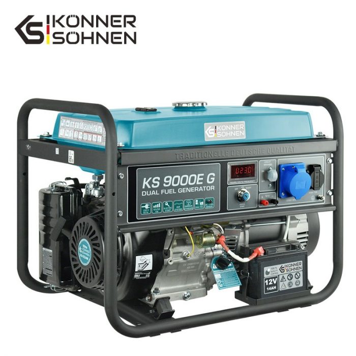 Генератор за ток на газ LPG/бензин с AVR 6000W / KS 9000E G / 2