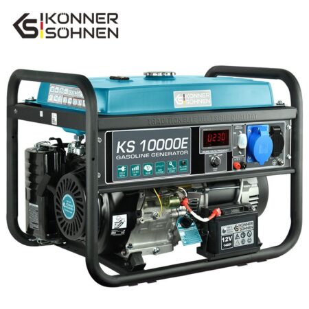 Бензинов Генератор за ток с електрически стартер и AVR, 8kW, 230V / KS 10000E / 2