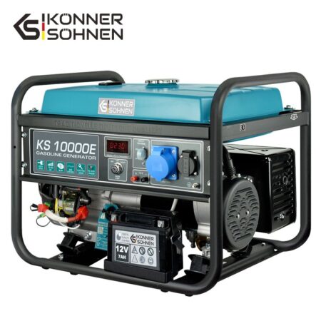 Бензинов Генератор за ток с електрически стартер и AVR, 8kW, 230V / KS 10000E / 3