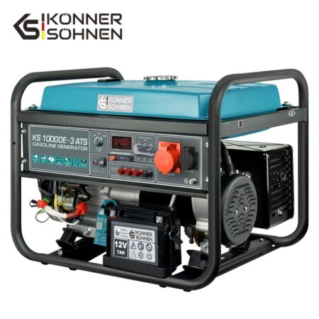 Трифазен/Монофазен Бензинов Генератор за ток с ATS, 8000W / KS 10000E-3 ATS / 2
