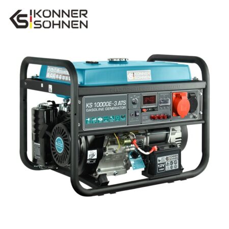 Трифазен/Монофазен Бензинов Генератор за ток с ATS, 8000W / KS 10000E-3 ATS / 1