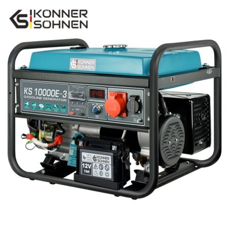 Трифазен Бензинов Генератор за ток с AVR 8000W / KS 10000E-3 / 3