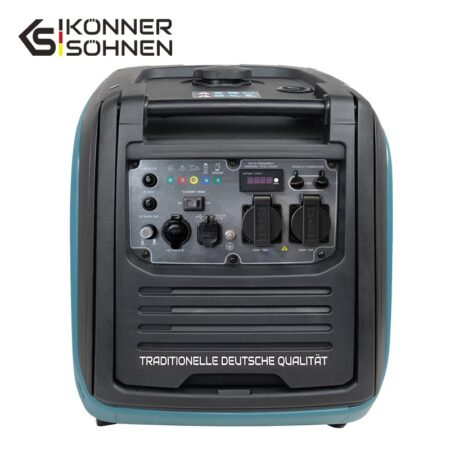 Тих Инверторен Генератор за ток на газ/бензин 4000W / KS 4000iEG S / 3