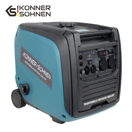 Тих Инверторен Генератор за ток на газ/бензин 4000W / KS 4000iEG S / 4