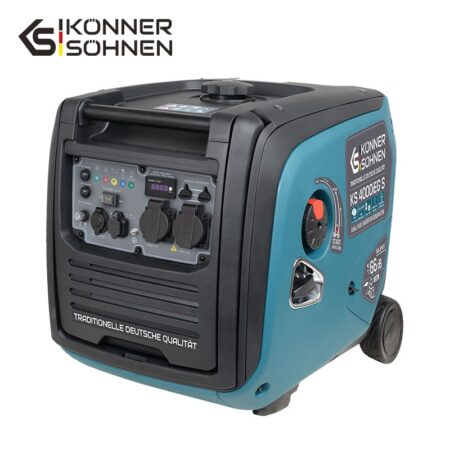 Тих Инверторен Генератор за ток на газ/бензин 4000W / KS 4000iEG S / 10