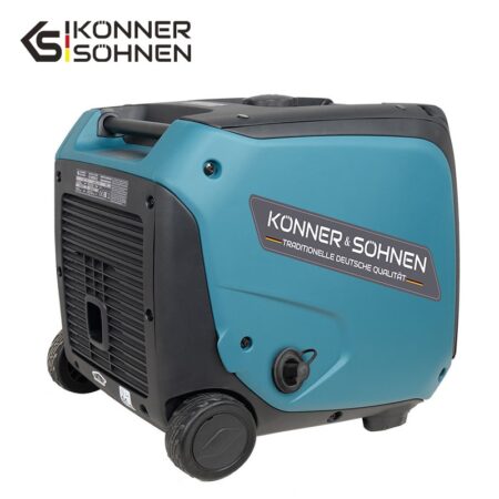 Тих Инверторен Генератор за ток на газ/бензин 4000W / KS 4000iEG S / 8