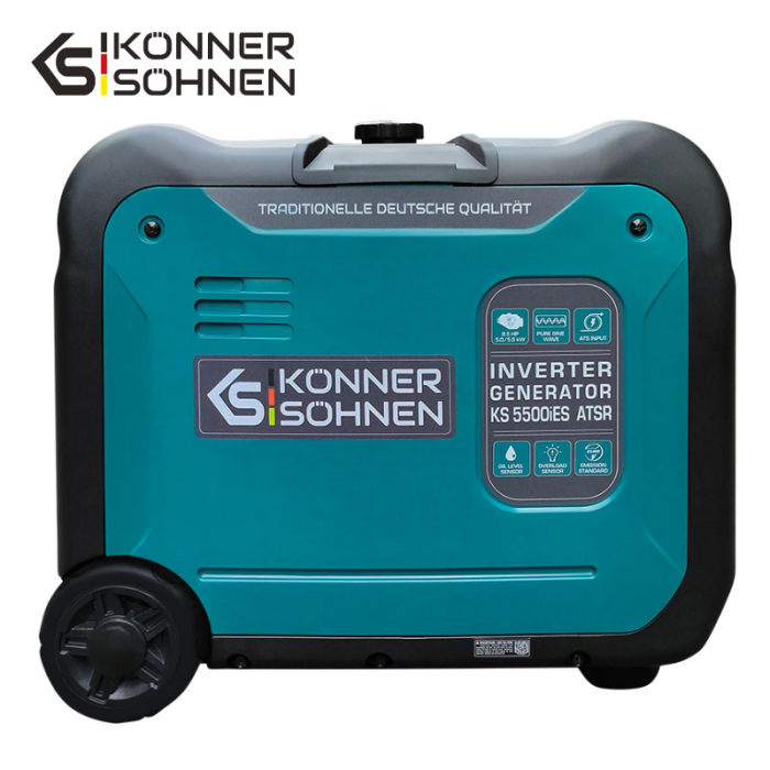 Тих инверторен генератор на бензин 5500W / KS 5500iE S ATSR / 4
