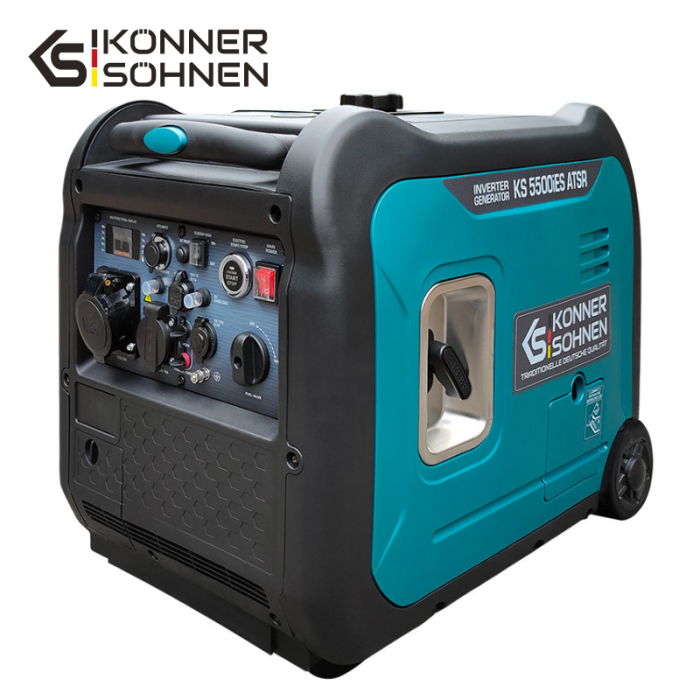 Тих инверторен генератор на бензин 5500W / KS 5500iE S ATSR / 1