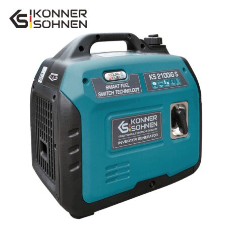 Тих Инверторен генератор за ток на 2000W Газ/бензин / KS 2100iG S / 6