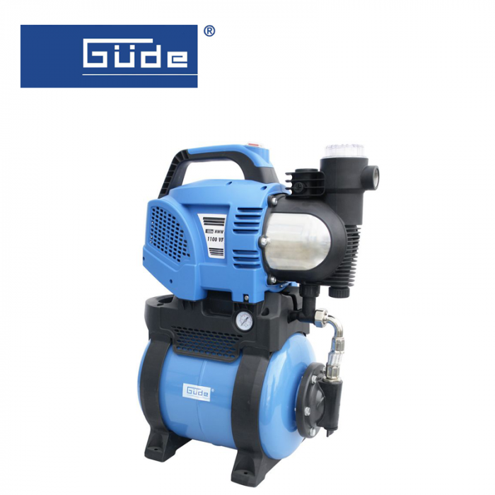 Градинска помпа за вода 1100W GUDE HWW 1100 VF / 94230 / 1