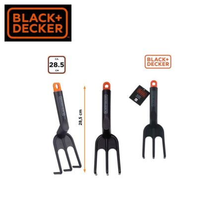 Градински ръчен култиватор / Тризъбец за корени Black + Decker 5