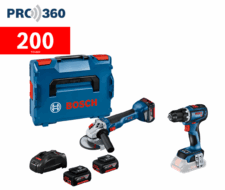 BOSCH Акумулаторен комплект Ъглошлайф GWS 18V-10 + Винтоверт GSR 18V-90 С 2X5.0Ah + 1X4.0Ah / 06019J4004+GSR /
