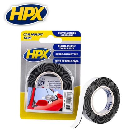 HPX Двойно лепяща монтажна лента PE 12 мм / 2 м черна 1