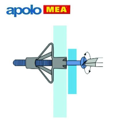 HR Метален дюбел за кухини (13x52mm, 100бр.) 2