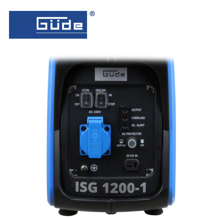 Тих Инверторен електрогенератор, 1200W GUDE ISG 1200-1 / 40719 / 2