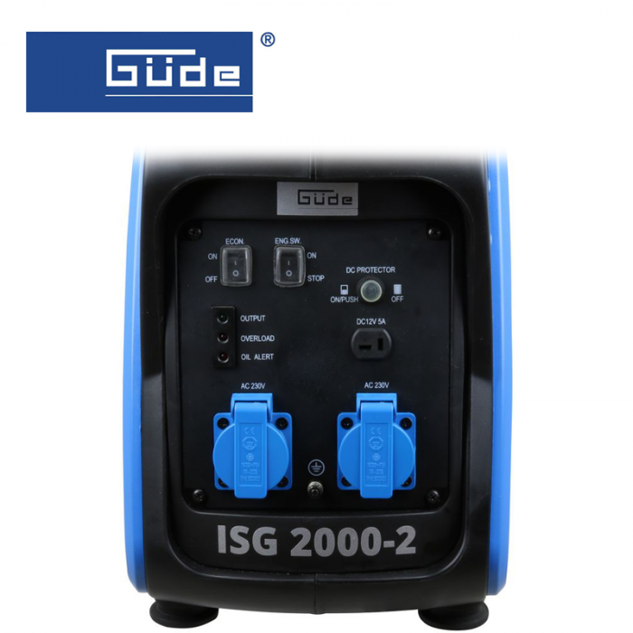 Тих Инверторен генератор за ток, 2000W, GUDE ISG 2000-2 / 40720 / 2