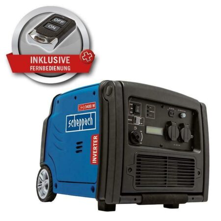 Инверторен Електрогенератор с дистанционно, 3400W, 5.1HP Scheppach SG3400i / 5906217901 / 1