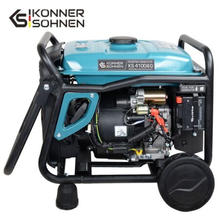 Инверторен генератор на газ/бензин 4000W, 230V - 3.6A - монофазен / KS 4100iE G / 20