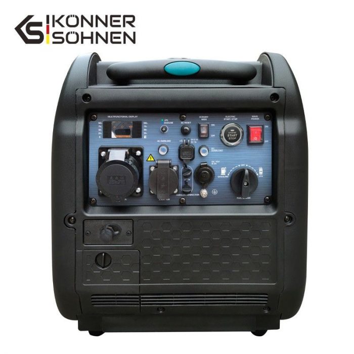 Инверторен генератор за ток на газ/бензин 5500W 230V-5A - монофазен / KS 5500iEG S / 2