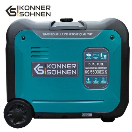 Инверторен генератор за ток на газ/бензин 5500W 230V-5A - монофазен / KS 5500iEG S / 4