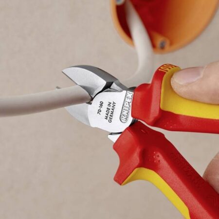 Изолирани клещи странични резачки 160 мм VDE / KNIPEX 7006160 T / 6