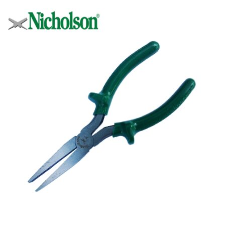 Клещи с прави плоски човки, 7“ / Nicholson 219035 1