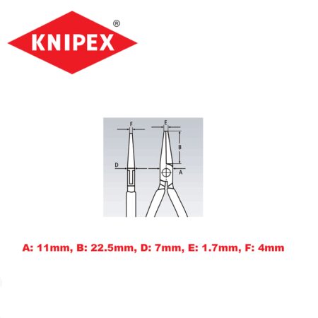 Клещи за електроника 115 мм / KNIPEX 3512115 / 2