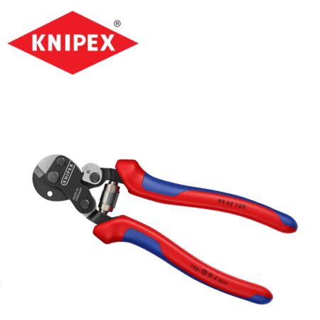 Клещи за рязане на стоманени въжета и тел / KNIPEX 9562160 / 1