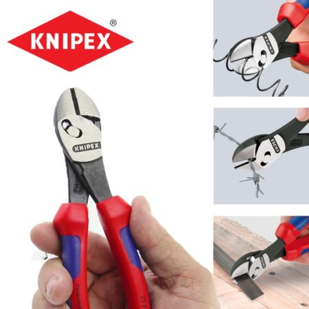 Клещи резачки странични, усилени TwinForce / KNIPEX 7372180 / 2