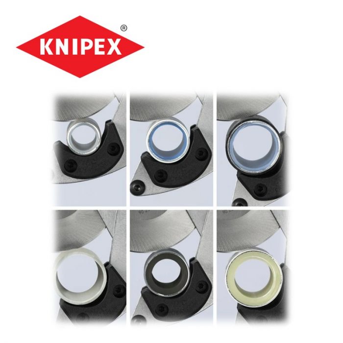Клещи тръборез за пластмасови / композитни тръби / KNIPEX 90 25 25 / 4