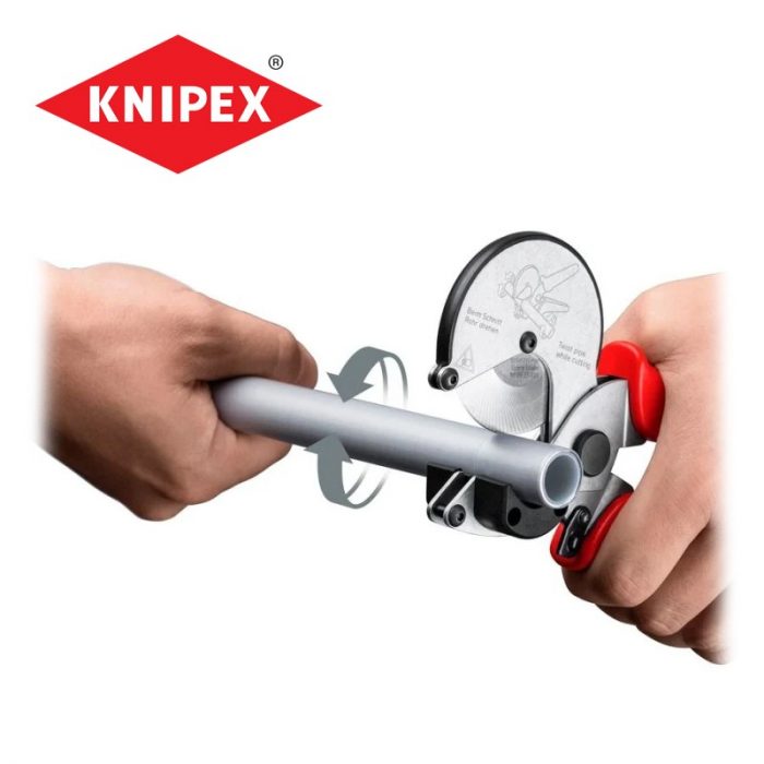 Клещи тръборез за пластмасови / композитни тръби / KNIPEX 90 25 25 / 7