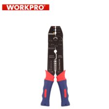 Клещи за кабелни обувки и оголване на кабели / WORKPRO W091002 /
