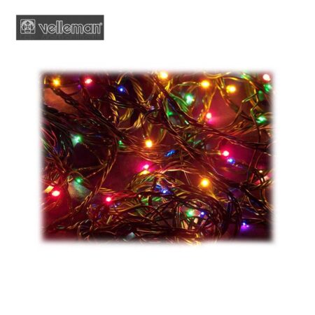 Коледни лампички с много висока гъстота 2000 лампички Multicolor LED 25 м / Velleman CODE-11791 / 3