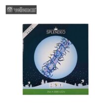 Коледни лампички с много висока гъстота 2000 лампички Multicolor LED 25 м  / Velleman CODE-11791 /