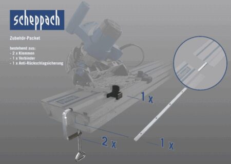 Комплект аксесоари за циркулярен трион, Scheppach PL55/75 2