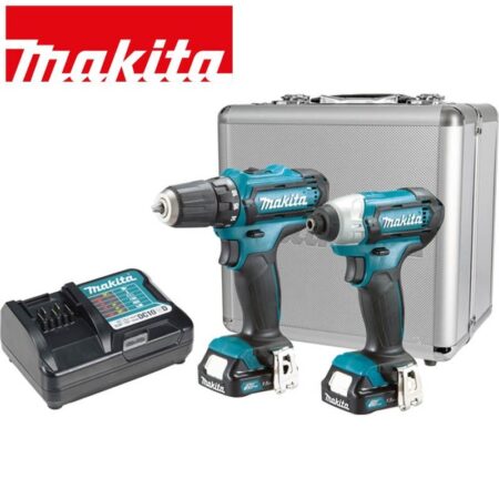 Комплект акумулаторни винтоверт и гайковерт / MAKITA CLX224X / 2