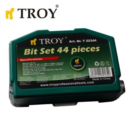 Комплект битове / Накрайници за отвертка 44 части / Troy 22344 / 4