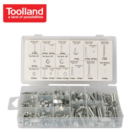 Комплект болтове и гайки, 240 бр / Toolland HAS06 / 1