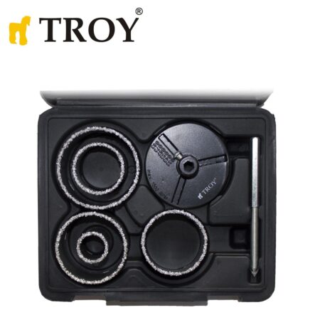 Комплект диамантени боркорони за винтоверт/бормашина 7 части /Troy 27408/ 1
