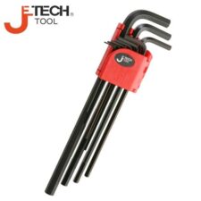 Комплект дълги шестограмни ключове 9бр., плоска глава  / JeTECH PM-B9 /
