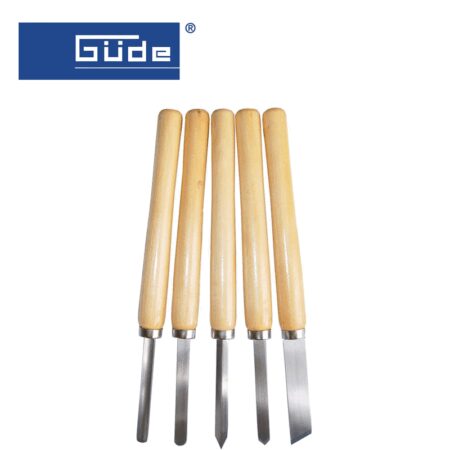 Комплект стругарски дърводелски длета, 5 бр. / GUDE 55101 / 2