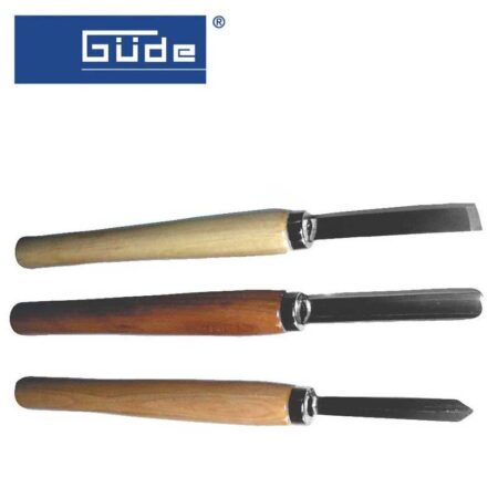 Дърводелски струг с комплект длета Gude 1000 / 00501 / 3
