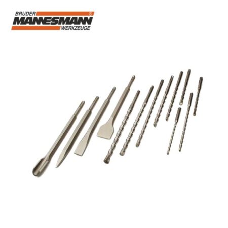 Комплект длета и свредла SDS Plus, 13 бр. / Mannesmann 12588 / 2