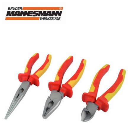Комплект електричарски клещи 3 броя VDE / MANNESMANN 11220 / 1