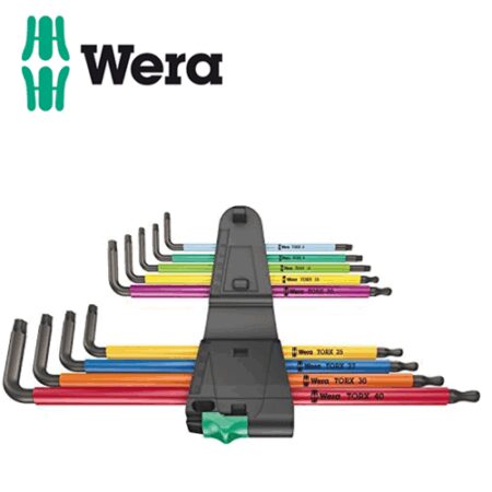 Комплект Г-образни ключове тип Торкс, 9 бр. / WERA 05024470001 / TX 8-40 2