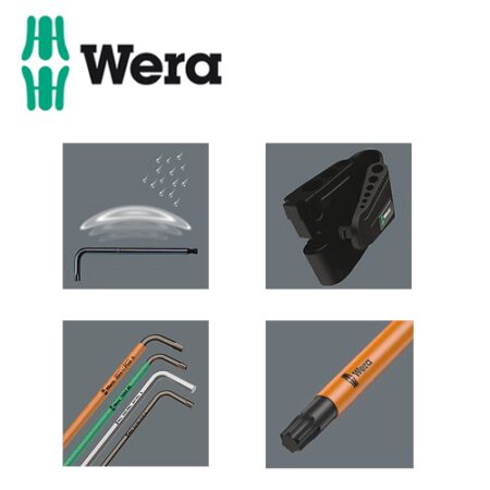 Комплект Г-образни ключове тип Торкс, 9 бр. / WERA 05024470001 / TX 8-40 3