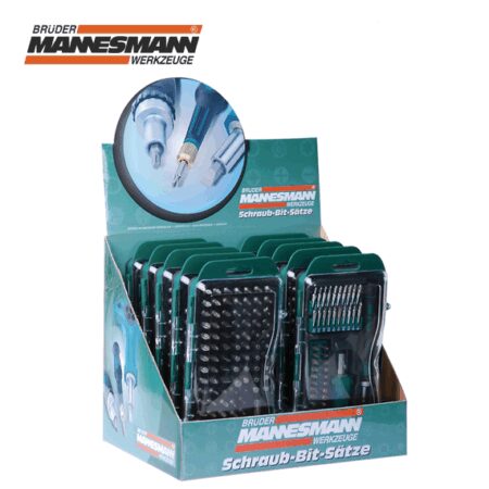 Комплект гедоре тресчотка с вложки и битове 38 части / Mannesmann M 29891 / 2