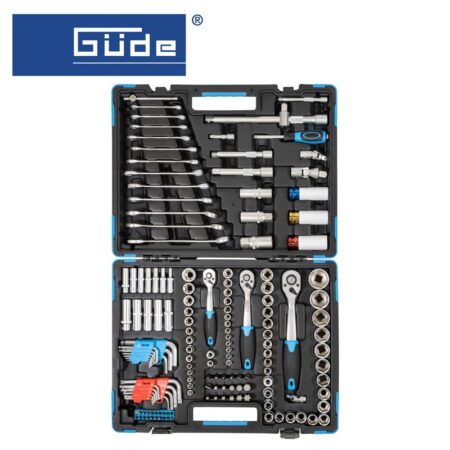 Комплект гедоре вложки и битове с тресчотка GWZK 157 / GUDE 39003 / 2