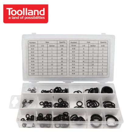 Комплект гумени О-пръстени, 225 броя / Toolland HAS02 / 1