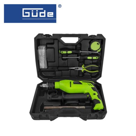 Комплект инструменти с ударна бормашина 750W, 38 части / GUDE 58133 / 2
